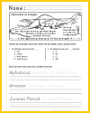 Diplodocus Worksheet with Infographic and Questions