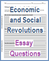 Economic and Social Revolutions Essay Questions
