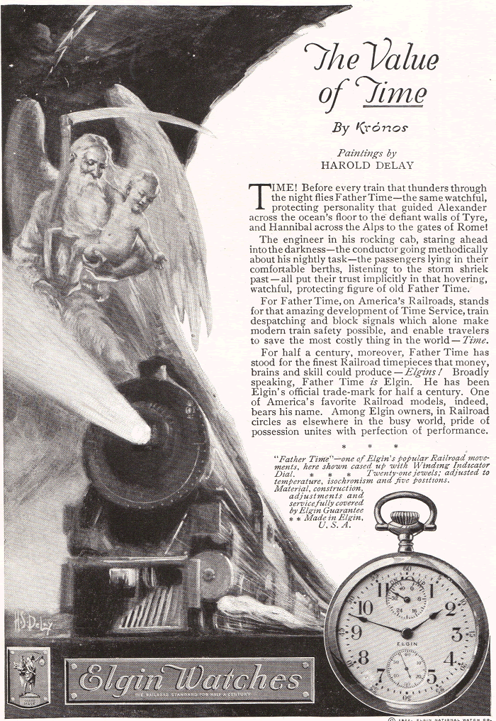 Elgin Watches Advertisement of 1922