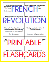 French Revolution Game Cards for Test Preparation