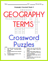 Geography Terms Crossword Puzzles