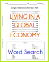 Living in a Global Economy Word Search Puzzle