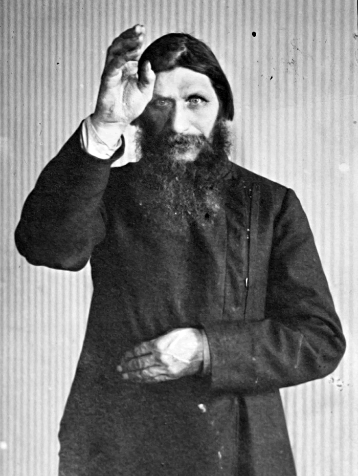 Grigori Rasputin Making the Sign of the Cross