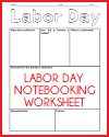 Labor Day Notebooking Research Page