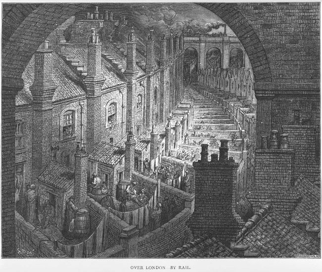 Over London by Rail by Gustave Doré (1870)