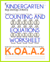 Bags of Money Writing an Equation Worksheet