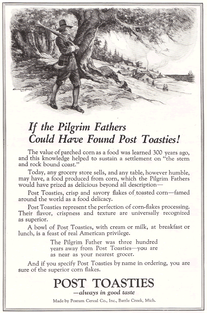 Post Toasties Ad of 1922