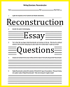 Reconstruction Writing Exercises