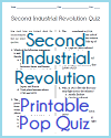 Second Industrial Revolution Pop Quiz with 14 Multiple-Choice Questions
