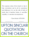 Upton Sinclair Quote on the Church Today