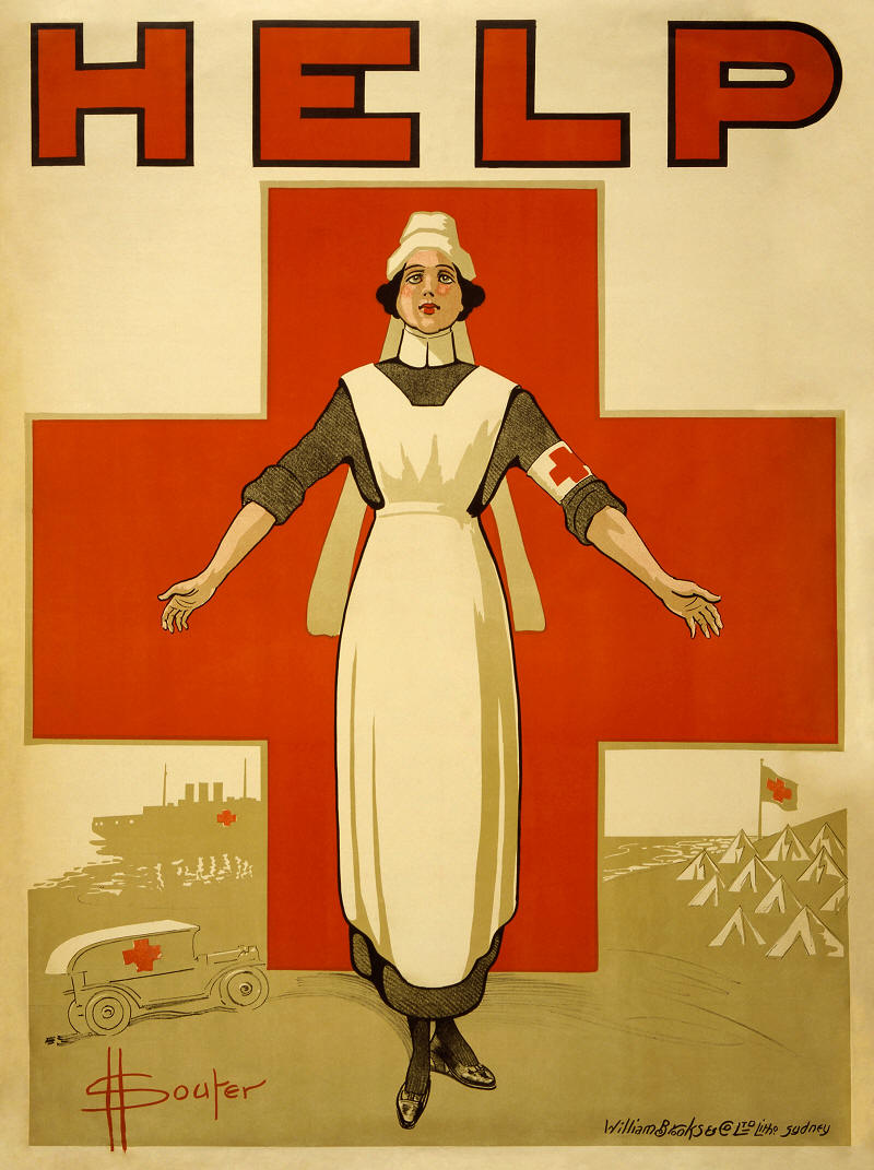 Souter Red Cross Nurse Poster World War I