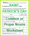 St. Patrick's Day Nouns: Common or Proper