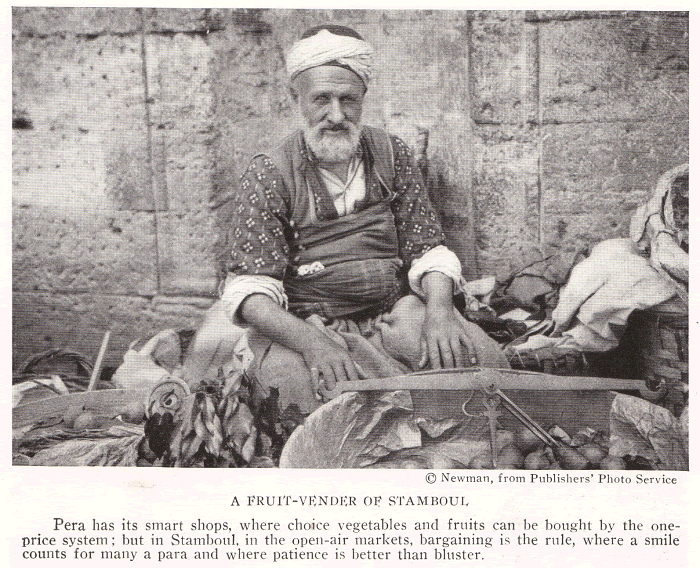 Fruit Vendor in Turkey, 1922