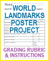 World Landmarks Poster Project with Rubric
