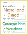 Nickel and Dimed Math Worksheet