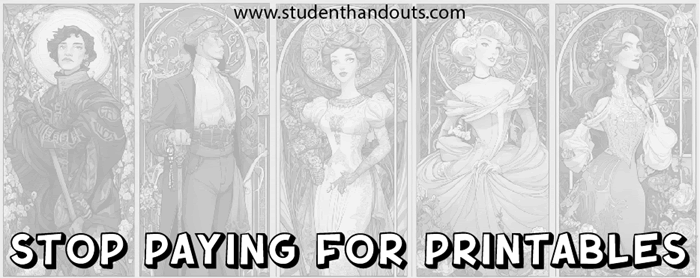 Free Printables for Educators