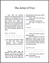 The Army of Two in the War of 1812 Workbook