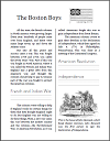 Boston Boys and the American Revolution - Workbook for Grades 1-3