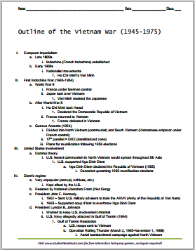 vietnam war essay points