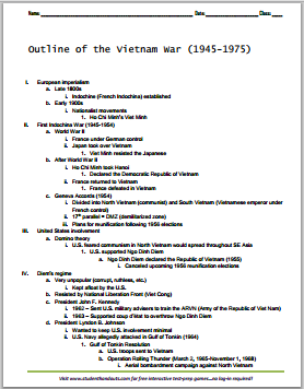 thesis statement about vietnam war