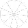 Pie Chart with Eleven Sections