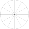 Pie Chart with Twelve Equal Sections