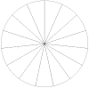 Pie Chart with Fifteen Equal Sections