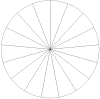 Pie Chart with Seventeen Equal Sections