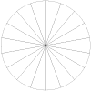 Pie Chart with 18 Equal Sections