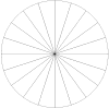 Pie Chart with Twenty Equal Sections