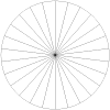 Pie Chart with Twenty-six Equal Sections