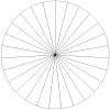 Pie Chart with Twenty-seven Equal Sections/Pieces