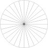 Pie CHart with Twenty-eight Equal Pieces