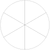 Pie Chart with Six Equal Sections