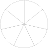 Pie Chart with Seven Equal Sections