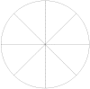 Pie Chart with Eight Equal Sections