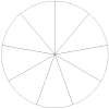 Pie Chart with Nine Equal Sections