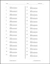 Bubble Answer Sheet #1