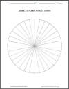 Blank Pie Chart with 24 Pieces
