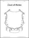Printable Medieval Coat-of-Arms Template Sheets | Student Handouts