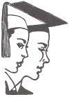 graduating seniors in silhouette