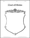 Coat-of-Arms Template Worksheet 3