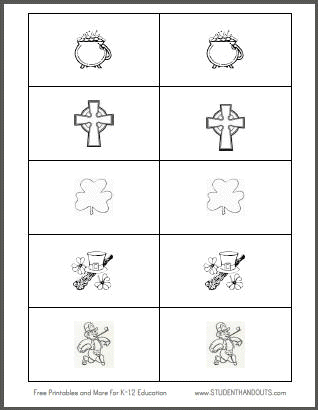 Irish Symbols Memory-style Game