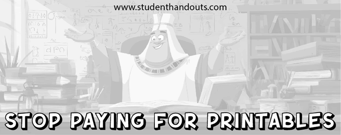 Free Ancient Egypt Worksheets