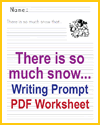 There is so much snow that... Writing Prompt
