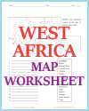 West Africa Map Worksheet