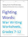 War Writing Worksheets