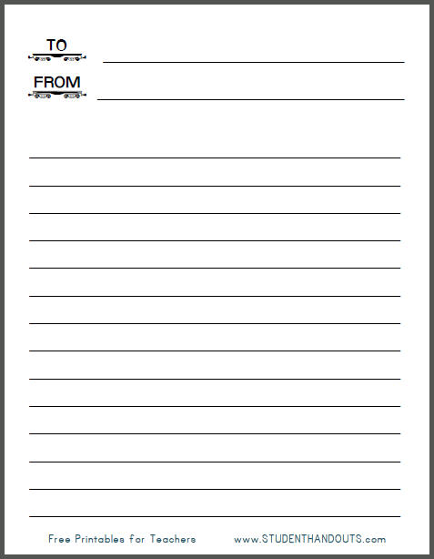 Free printable note from the teacher sheet featuring train box cars theme.