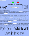 FDR Speech: "A Date Which Will Live in Infamy" Gap Text Quiz