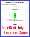 Fourth of July Energy Saver Hangman Game